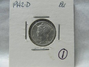 1942D Mercury Dime