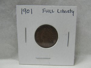 1901 Full Liberty Indian Head Penny