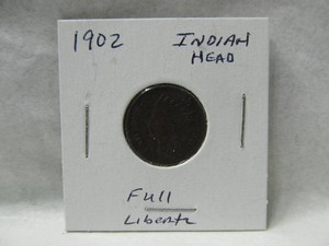 1902 Full Liberty Indian Head Penny