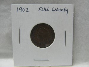 1902 Full Liberty Indian Head Penny