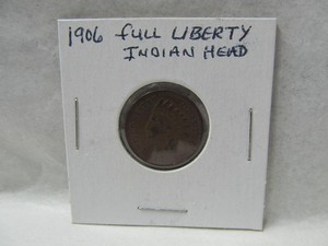1906 Full Liberty Indian Head Penny
