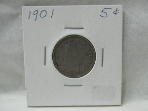 1901 Liberty Head V Nickel