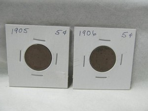 1905 & 1906 Liberty Head V Nickel