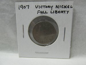 1907 Full Liberty V Nickel