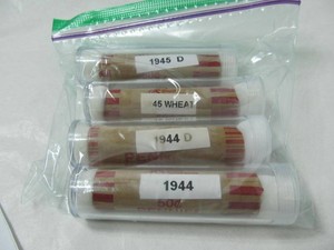 1940s Rolls of Wheat Pennies