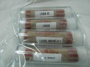 1950s Rolls of Wheat Pennies
