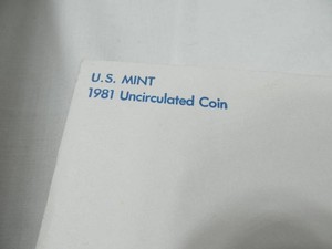 1981 UC P&D Mint Set