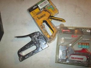 DeWalt and arrow heavy duty staple guns