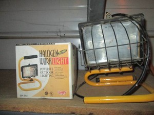 Freestanding Halogen work lights