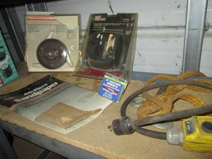 Craftsman 1-hour battery charger, sandpaper, cut off wheels and more