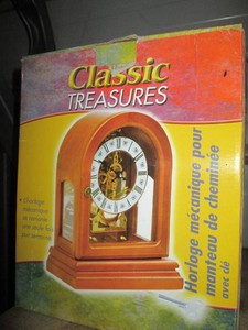 Classic Treasures mechanical mantel clock