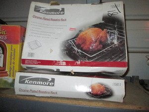 (2) Kenmore chrome plated roasting racks