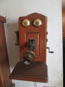 Antique Country Belle wood telephone