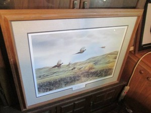 Missouri River Ringnecks framed, signed and numbered print by Noel L. Dunn