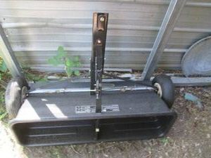Nice pull behind lawn seedfertilizer spreader tire may require air or repair 