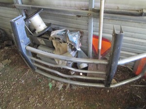Tubular metal automotive brush guard designed for FORD