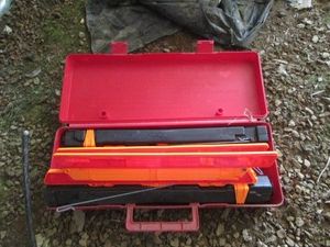 Emergency roadside triangle reflectors road flare kit with case