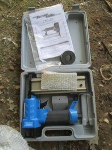 Never used Power Glide 2in Brad nailer with case, vintage a