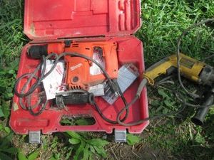 Milwaukee Rotary hammer and Dewalt right angle drill
