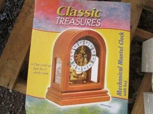 Classic Treasures mechanical mantel clock