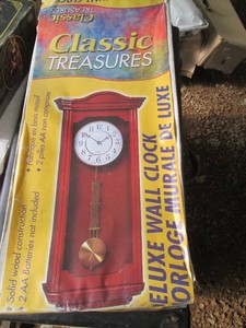 Classic Treasures Deluxe wood wall clock