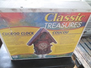 Classic Treasures cuckoo clock with pendulum and 2-decorative weights