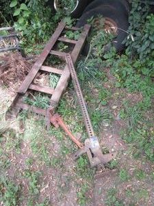 Heavy duty bumper hi-jack, metal ramps, pipe wrench and more