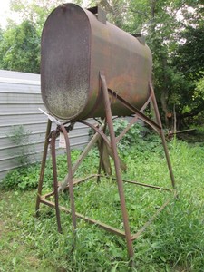 150-gallon gas tank with stand