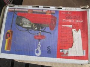 Chicago electric 220lb single cable hoist