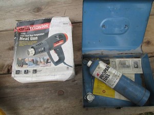 1500watt dual temp heat gun with incomplete Bernzomatic torch kit