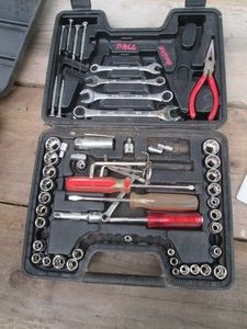 Socket, driver, wrench and bit set