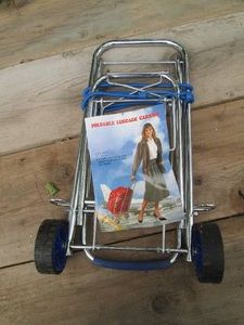 Foldable luggage carrier cart