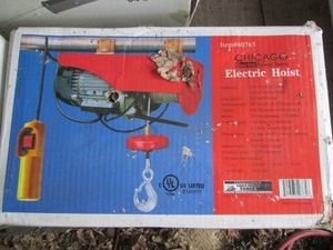 Chicago 220lb capacity electric single cable hoist