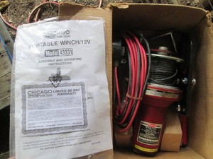 Power Pull 12v 4000lb single cable winch