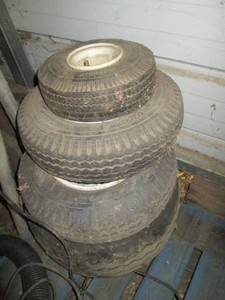 Wheelbarrow and lawn mower tire variety