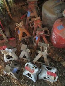 Assorted Jack stand grouping
