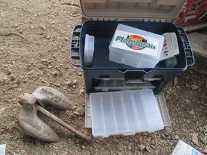 Flambeau multi organizer tackle box and boat anchor