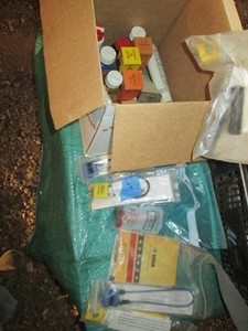 Gun cleaning supplies and trigger locks