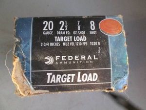 Federal target load 20ga shotgun shells
