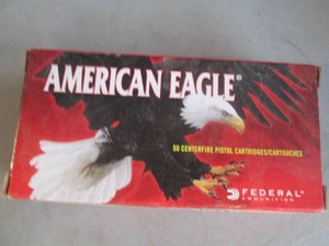 American Eagle 50ct center fire pistol cartridges