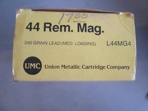 UMC 44 Remington magnum 240 grain lead cartridges