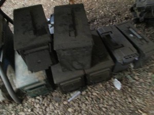Bulk lot of ammo containers and cases