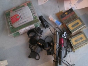 Remington mini dehumidifier, wild game calls and other hunting related supplies