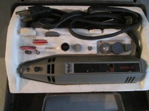 Weller mini shop 601 tool with case and misc accessories