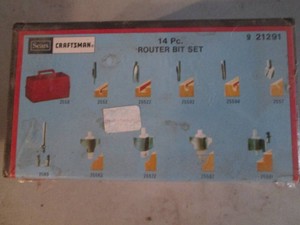 Sears Craftsman 14pc router bit set