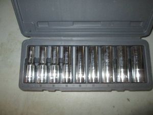Evercrest 12in metric deep well socket set