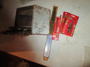 Variety of drill bits and index