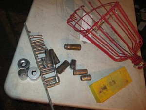 Variety of shallow and deep well sockets in assorted sizes, rail clip extensions, wedge and fruit picker replacement head