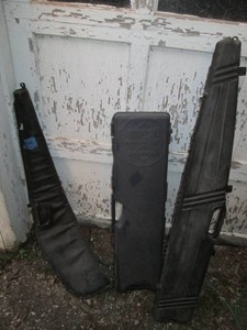 Soft and hard side rifle case variety
