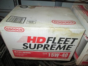 Case of Conoco 15w40 heavy duty oil